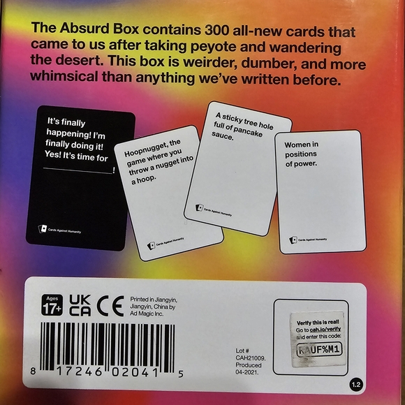 Cards Against Humanity Red Box - Picture 5 of 10